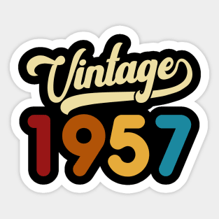 1957 Vintage Gift 63rd Birthday Retro Style Sticker